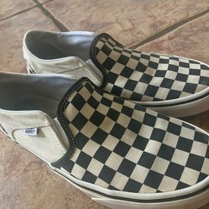 Checked Vans Size 7
